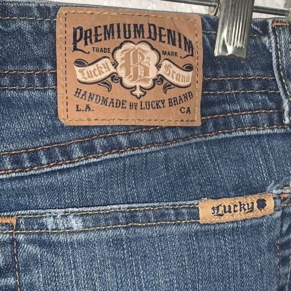 Lucky Brand Womens Size 6 / 28 Bootcut Wonder Jeans American Made Blue Denim - Picture 11 of 14